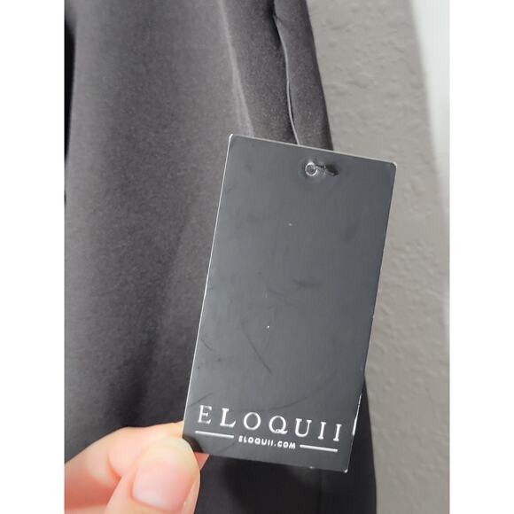 Eloquii Black Ruffle Trim Shorts - Picture 8 of 11